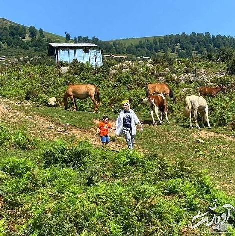 بهنوش طباطبایی و خواهرزاده اش